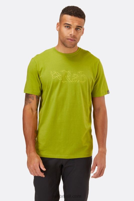 L0n04968 Camiseta De Algodão Orgânico De Esboço De Postura Rab