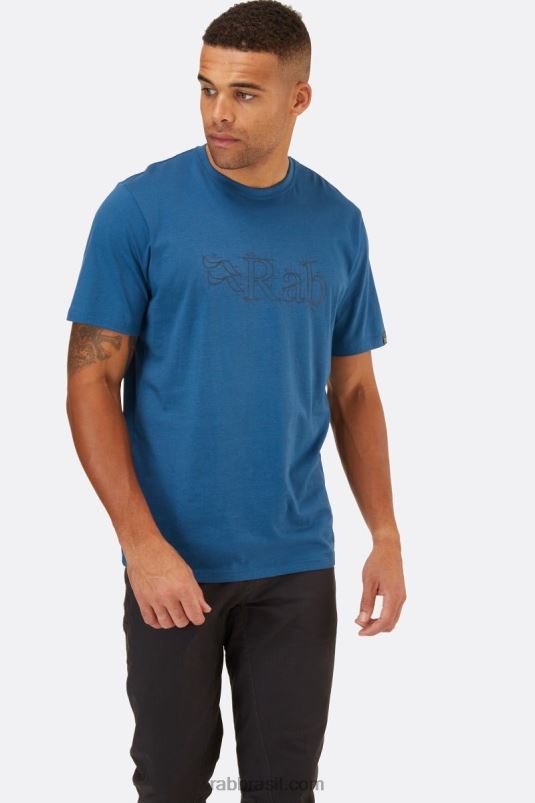 L0n04970 Camiseta De Algodão Orgânico De Esboço De Postura Rab