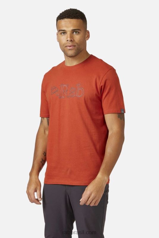 L0n04972 Camiseta De Algodão Orgânico De Esboço De Postura Rab
