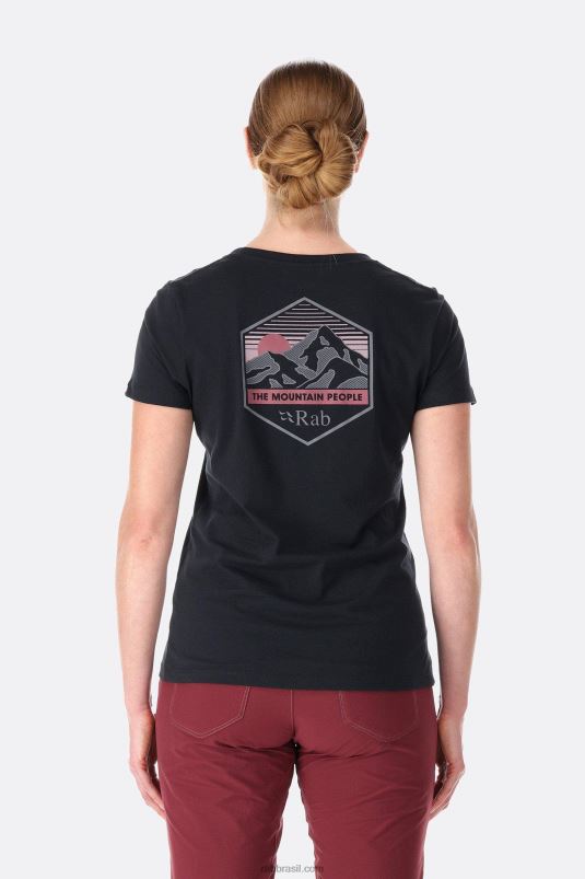 L0n04390 Camiseta De Pico De Montanha De Postura Rab