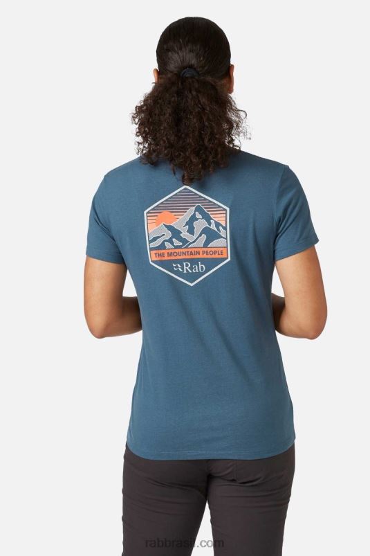 L0n04393 Camiseta De Pico De Montanha De Postura Rab